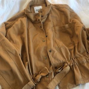 Madewell Canvas Cropped Tie Jacket